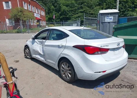 2016 Hyundai Elantra Se/Sport/Limited из США, поврежденный, VIN 5NPDH4AE4GH796695